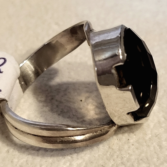 Elegant .925 Sterling Silver Smokey Quartz Ring Size 6.5 (New) - Picture 3 of 3